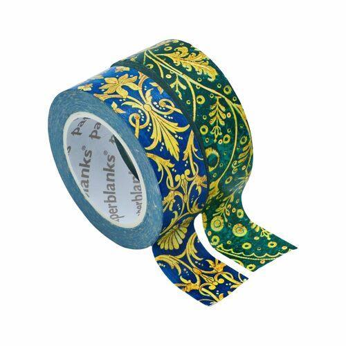 Emerald Flower Silk Sky Washi Tape - Gardening Book