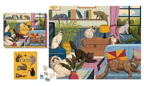For The Love of Cats 500 Piece Puzzle - by Eliza Berkowitz