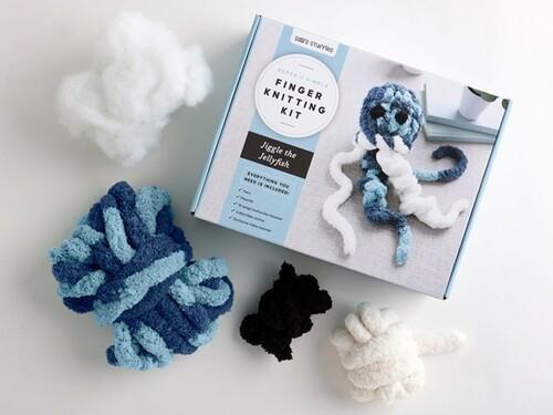 Super Simple Finger Knitting Kit Jiggle the Jellyfish - Craft Book