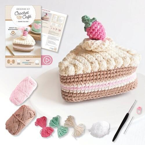 Crochet Cafe Amigurumi Kit Cake Slice - Craft Book