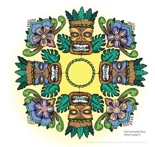 Tropical Island Mandalas Coloring Book - by Nanna Rosengren - Paperback