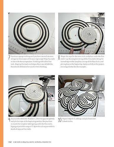 Creative Zigzag Rope Sewing Projects - Craft Book - by Denise Haar - Paperback