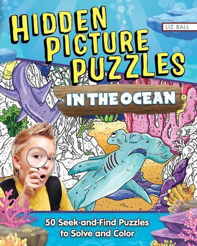 Hidden Picture Puzzles in the Ocean - Children's Book - by Liz Ball - Paperback