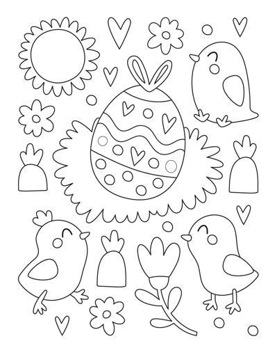 Sweet Easter Coloring Book - Paperback
