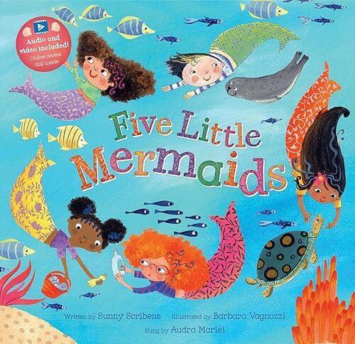 Five Little Mermaids - Children's Learning Book - by Sunny Scribens - Paperback