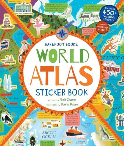 Barefoot Books World Atlas Sticker Book - by Nick Crane - Paperback