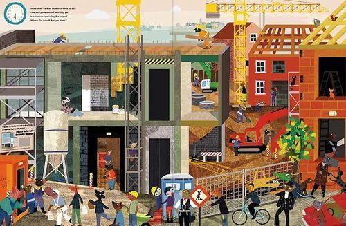 A Day on Fluffyville Construction Site - Children's Board Book