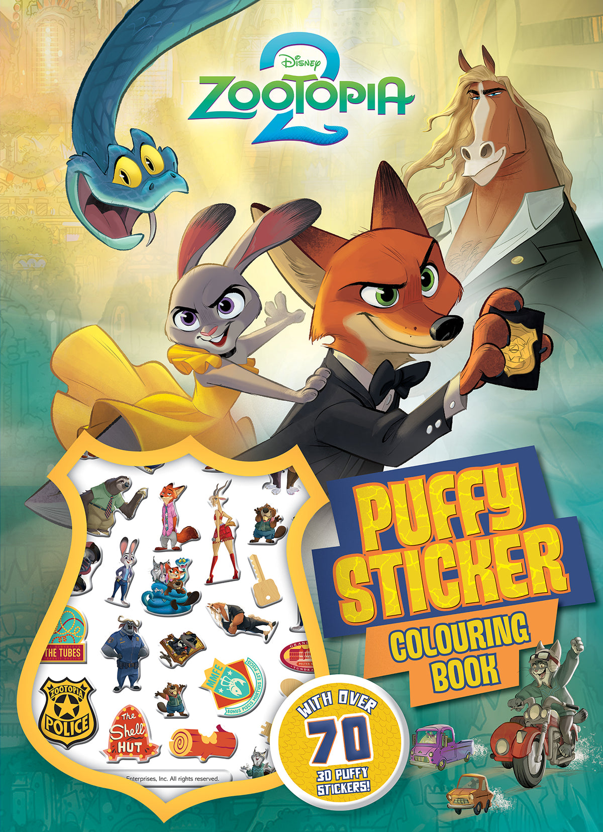 Zootopia 2: Puffy Sticker Colouring Book - Disney