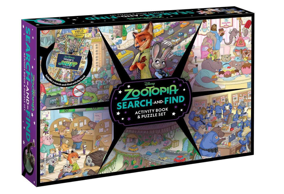 Zootopia: Search-and-Find Activity Book and Puzzle Set (Disney: 200 Pieces)