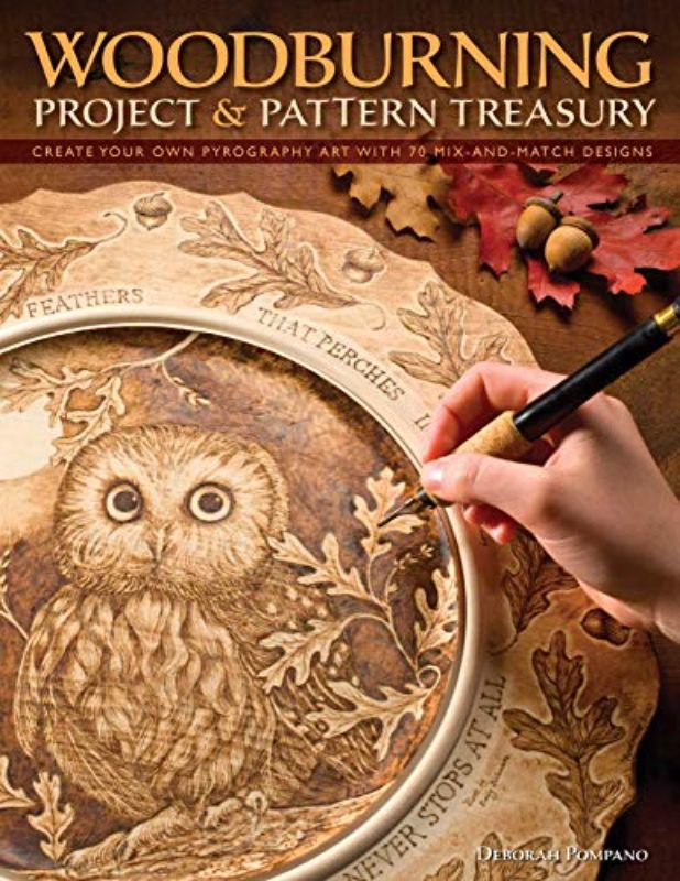 Woodburning Project Pattern Treasury Create Your Own Pyrography Art with 75 Mixa