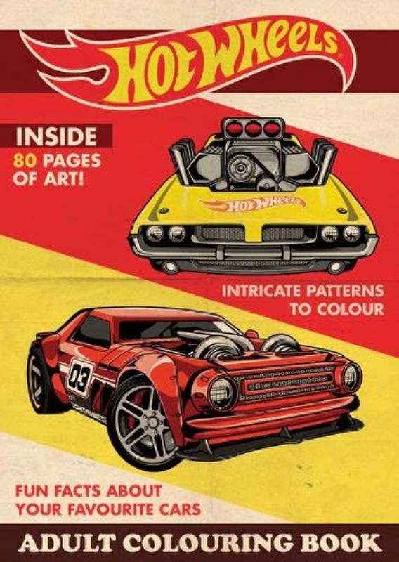 Hot Wheels: Adult Colouring Book (Mattel)