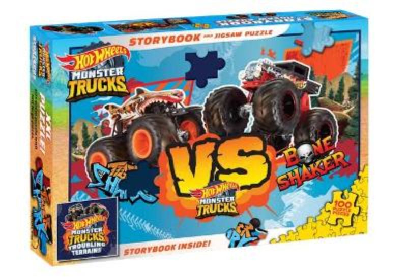 Hot Wheels Monster Trucks: Storybook And Jigsaw Puzzle (Mattel)