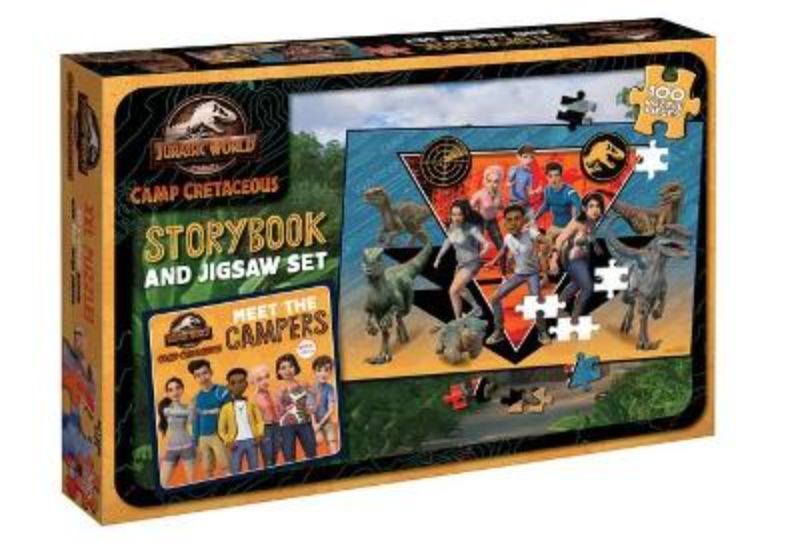 Jurassic World Camp Cretaceous: Storybook And Jigsaw Set (Universal)