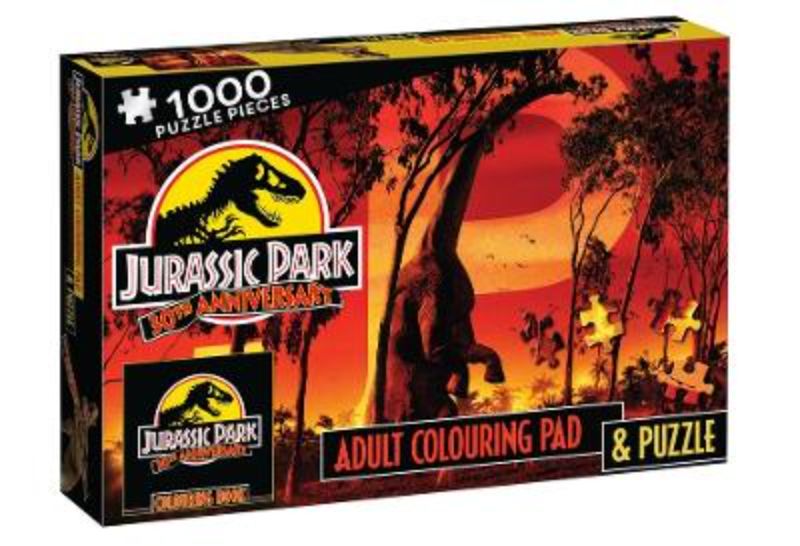 Jurassic Park 30th Anniversary: Adult Colouring Pad & Puzzle (Universal: 1000 Pi