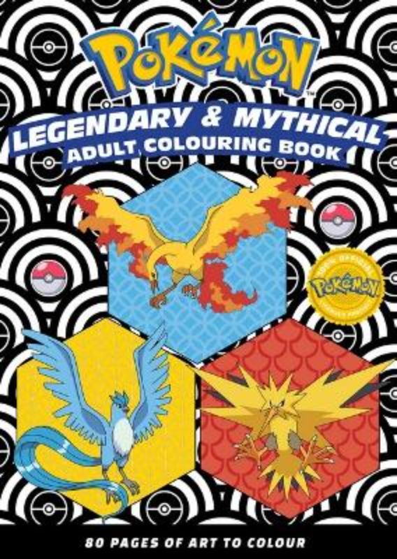 Pokemon: Legendary & Mythical Adult Colouring Book