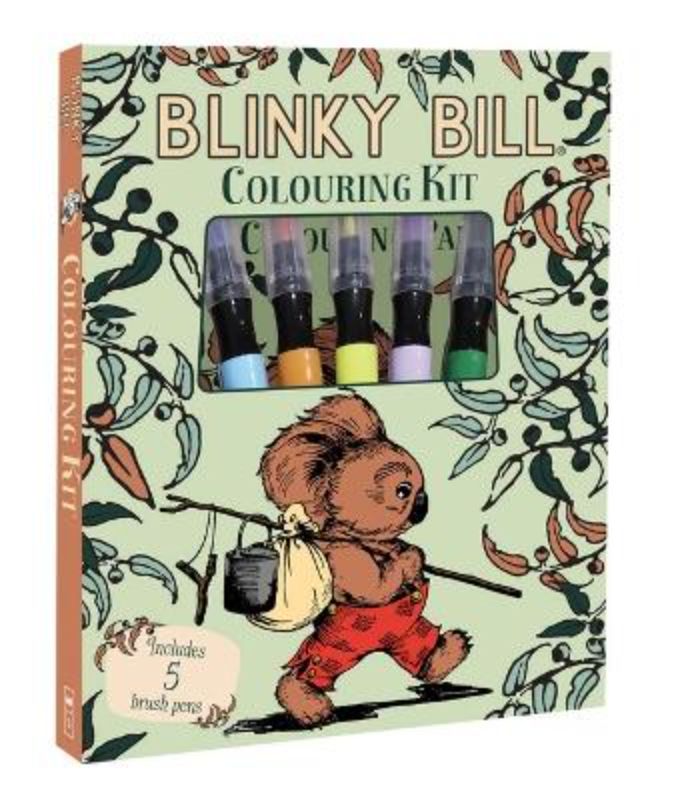 Blinky Bill: Adult Colouring Kit (Flying Bark)