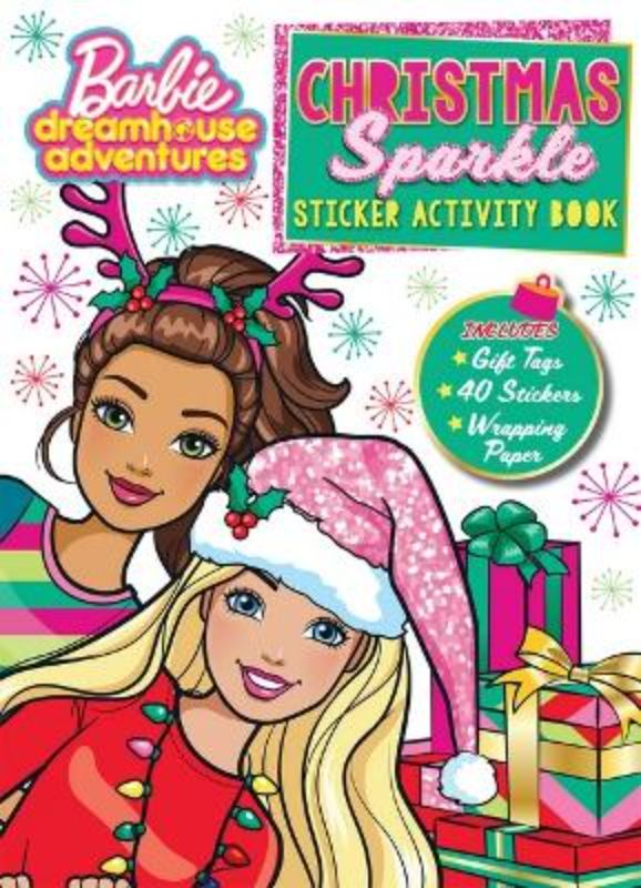 Barbie Dreamhouse Adventures: Christmas Sparkle Sticker Activity Book (Mattel) 2