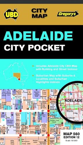 Adelaide City Pocket Map 560 12th ed