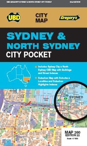 Sydney & North Sydney Pocket Map 260 22nd ed