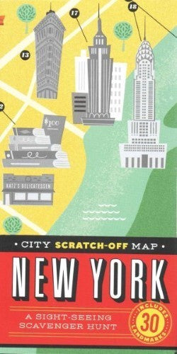 City Scratch-off Map New York : A Sight-Seeing Scavenger Hunt