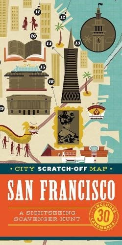City Scratch-Off Map: San Francisco: A Sightseeing Scavenger Hunt