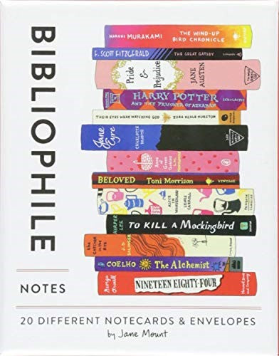 Bibliophile Notes: 20 Different Notecards & Envelopes