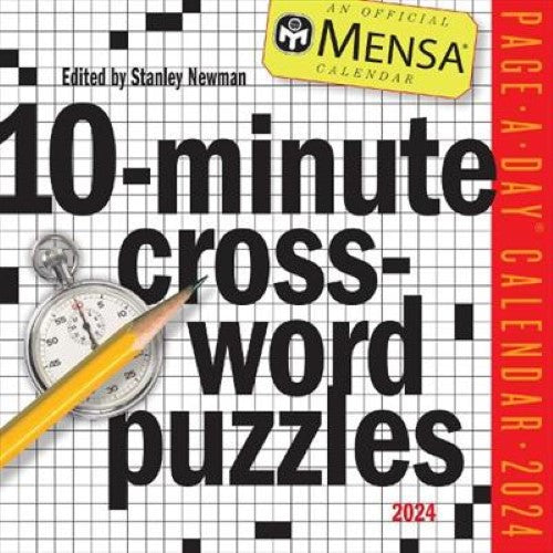 Mensa (R) 10-Minute Crossword Puzzles Page-A-Day Calendar 2024: For Crossword Pu
