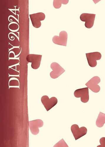 2024 Emma Bridgewater Pink Hearts Diary Calendar
