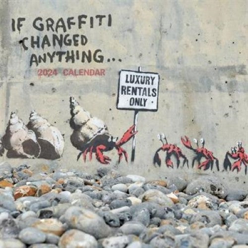 2024 Banksy, If Graffiti Changed Anything Wall Calendar