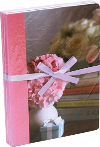 Pretty Pastel Flowers Large Paperback Notebooks