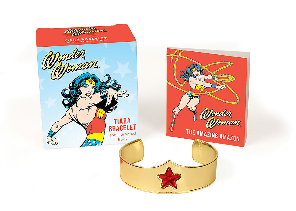 Wonder Woman Tiara Bracelet and Illustrated Book