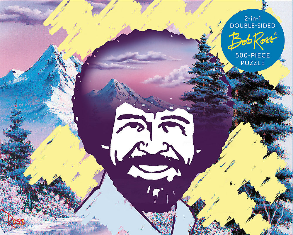 Bob Ross 2-in-1 Double Sided 500-Piece Puzzle