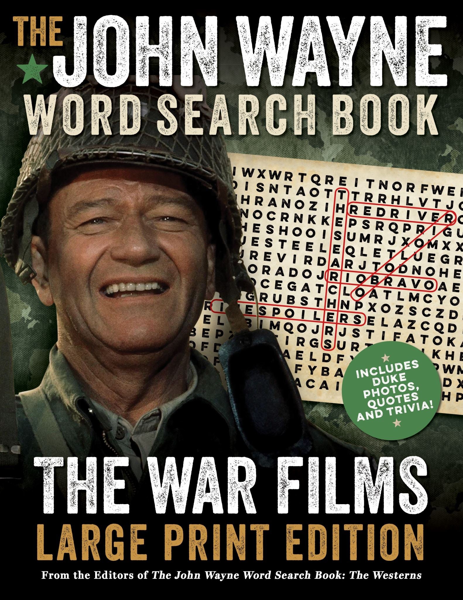 The John Wayne Word Search Book - The War Films Large Print Edition