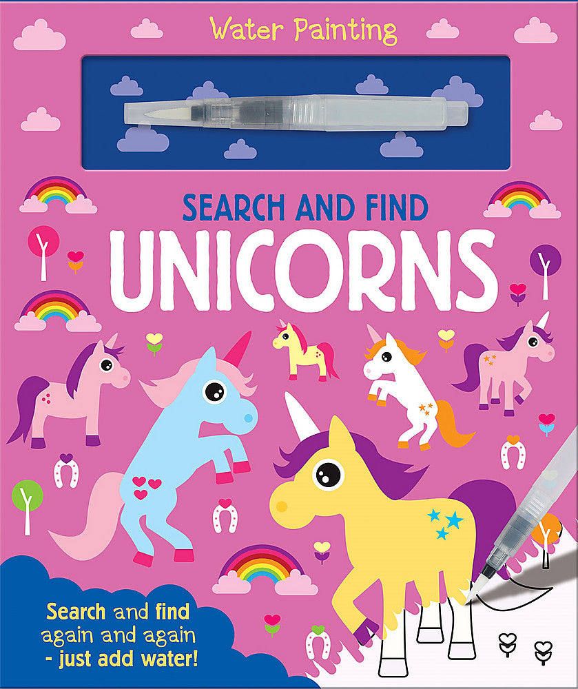 Unicorns Paint with Water Search & Find