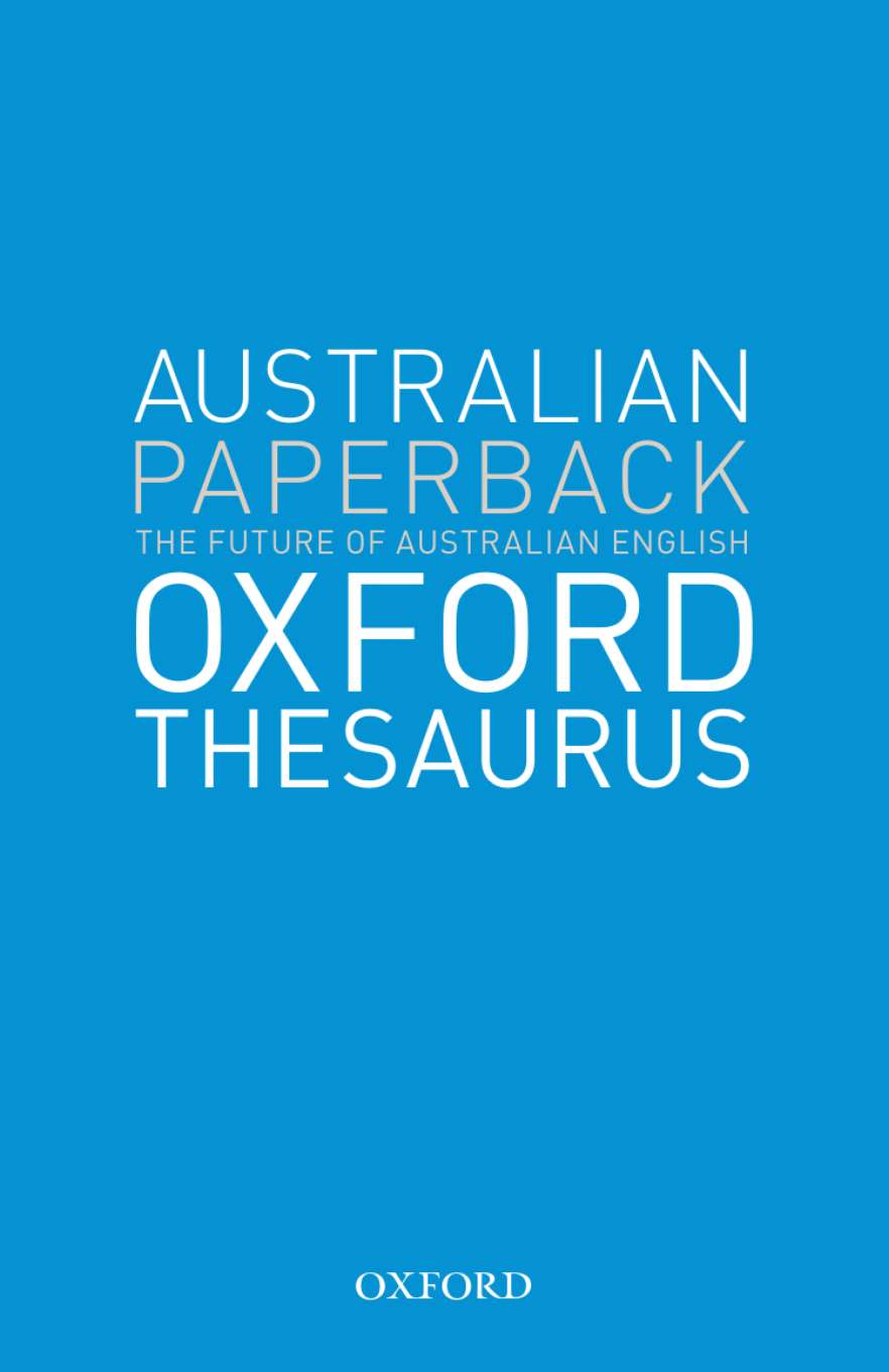 Australian Oxford Paperback Thesaurus