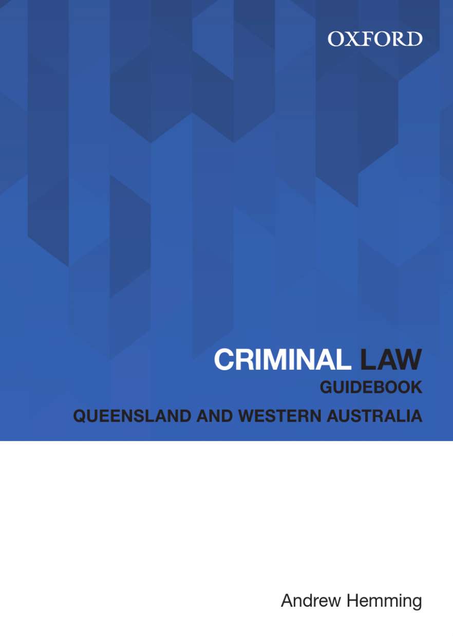 Criminal Law Guidebook ebook - 6 month access