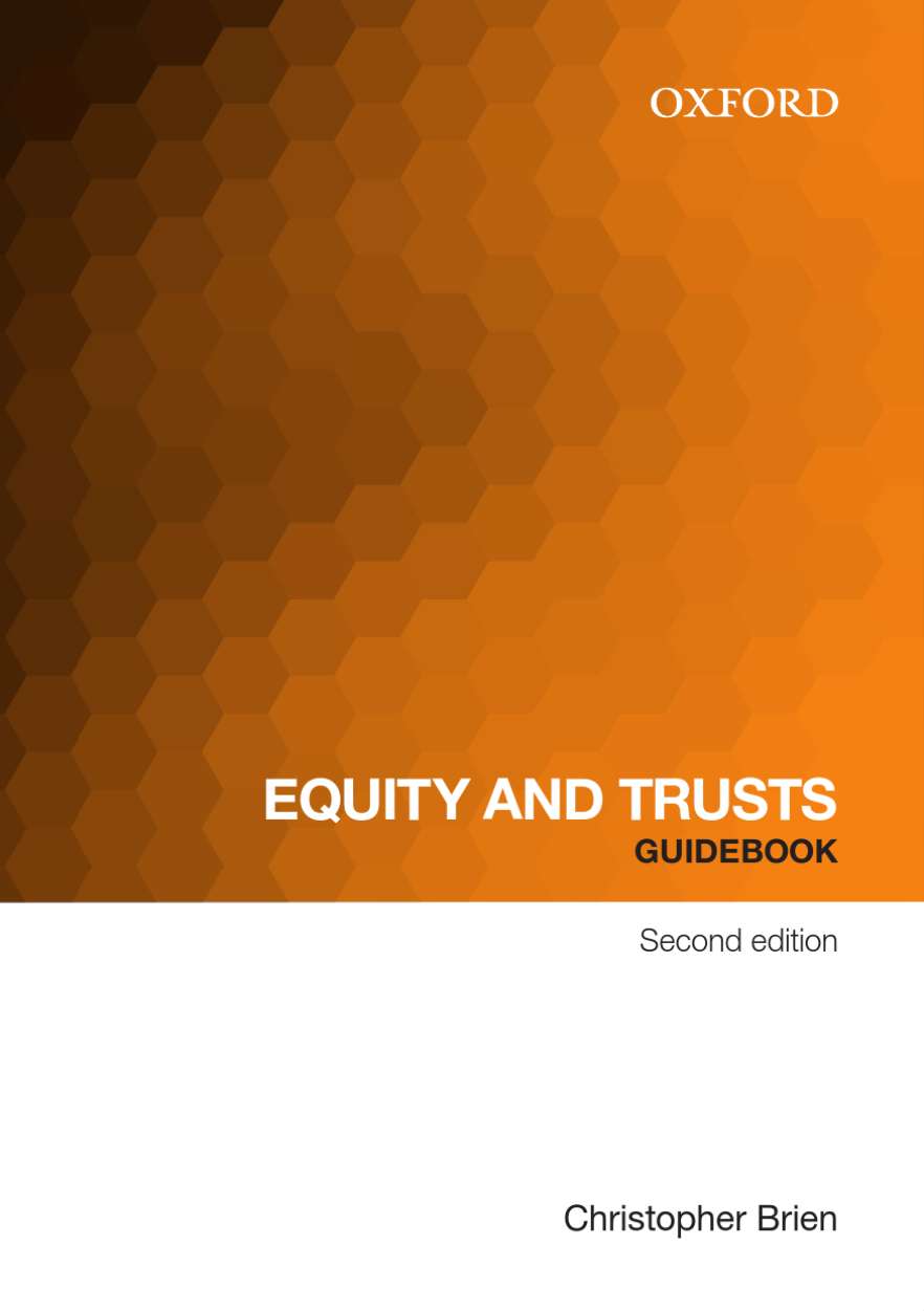 Equity and Trusts Guidebook 2e ebook - 6 month access