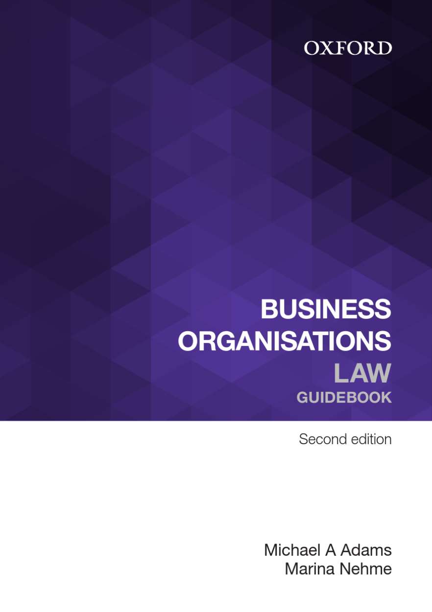 Business Organisations Law Guidebook eBook rental