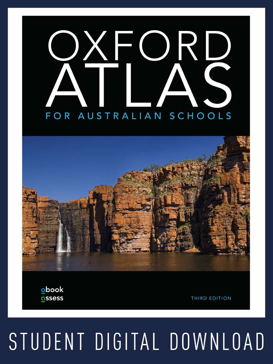 Oxford Atlas for Australian Schools Student obook assess (code card)