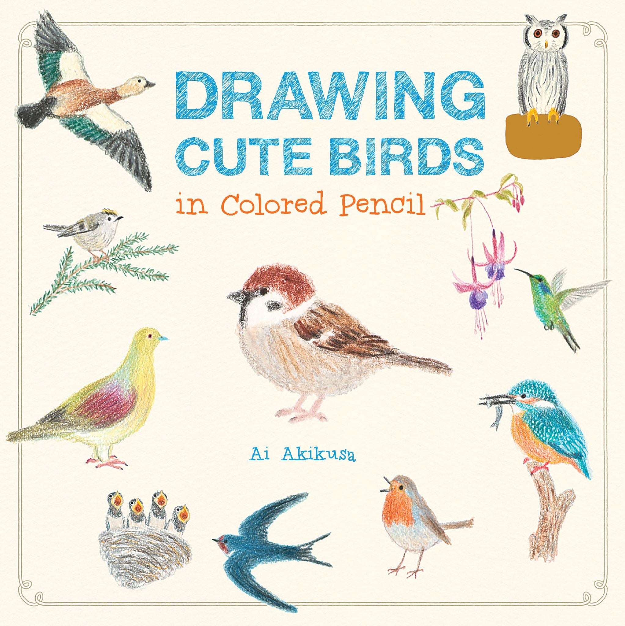 Drawing Cute Birds in Colored Pencil