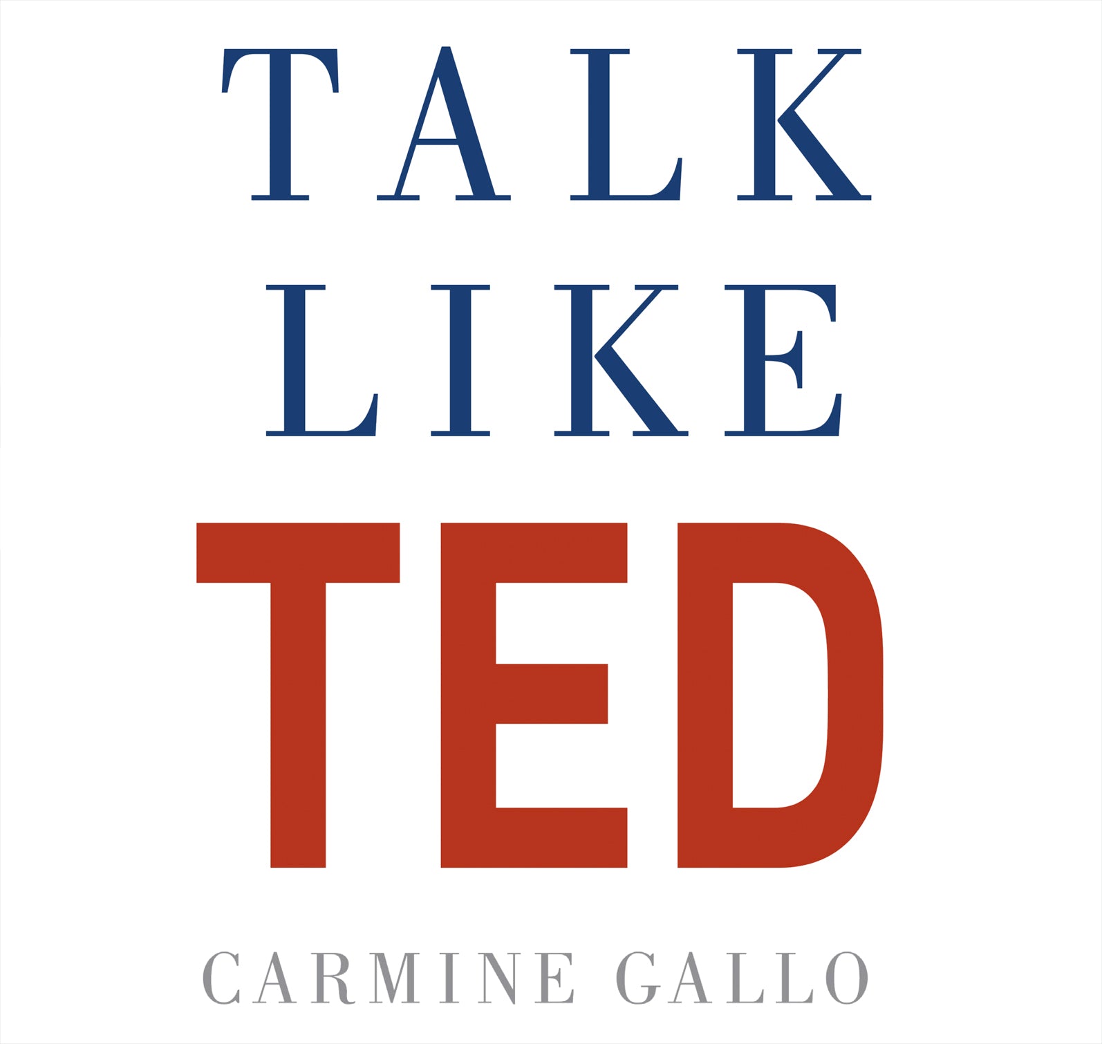 Talk Like TED - Unbridged Audio Book on CD