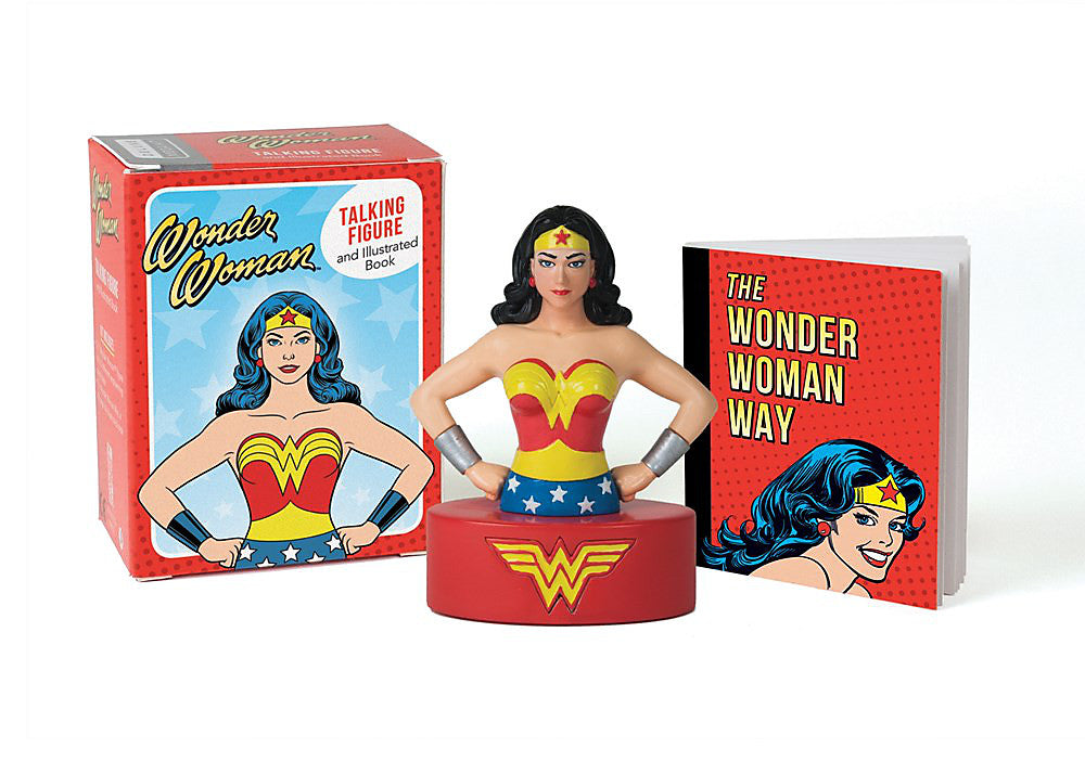 Wonder Woman Talking Figure and Illustrated Book