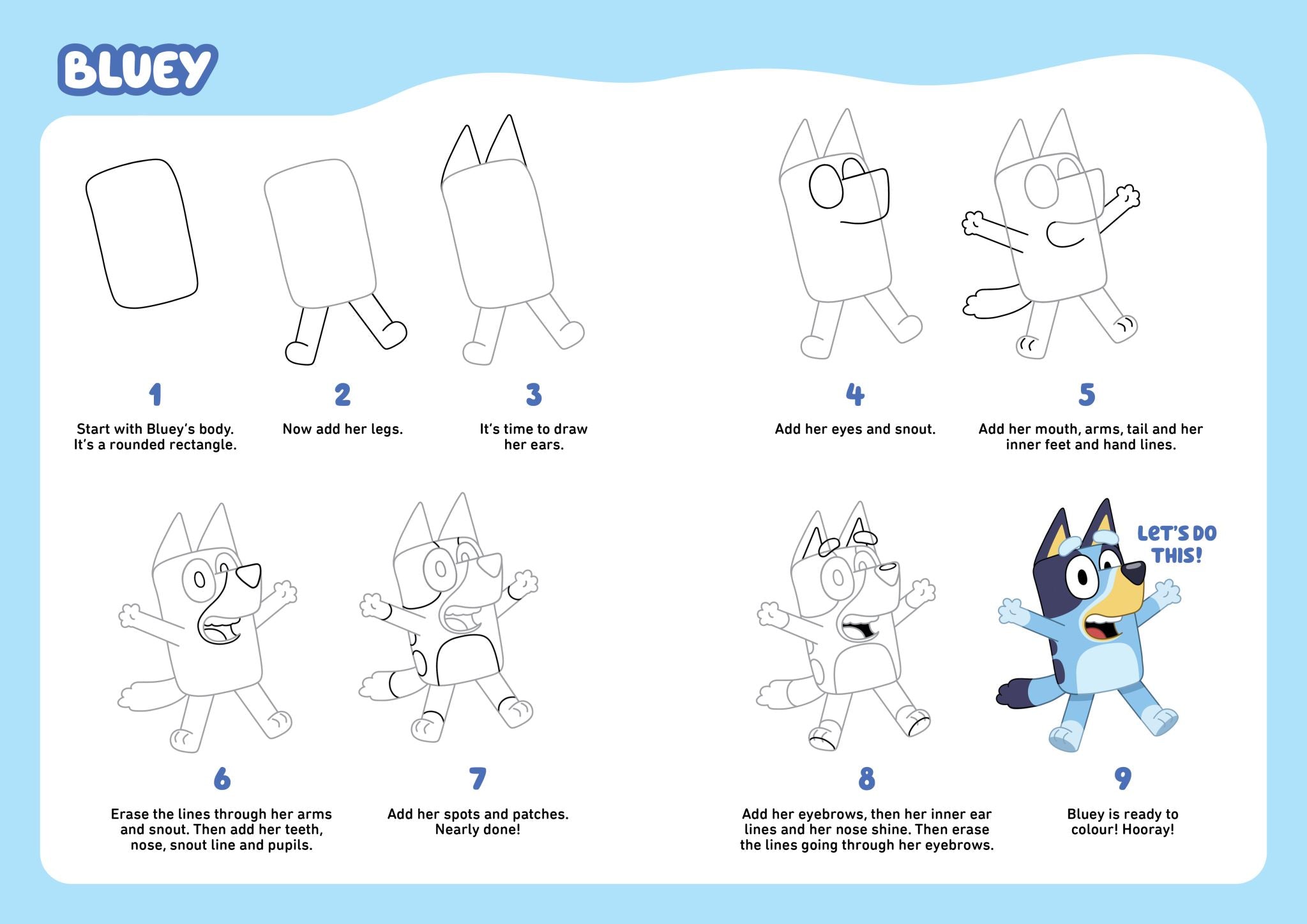 Bluey: How to Draw