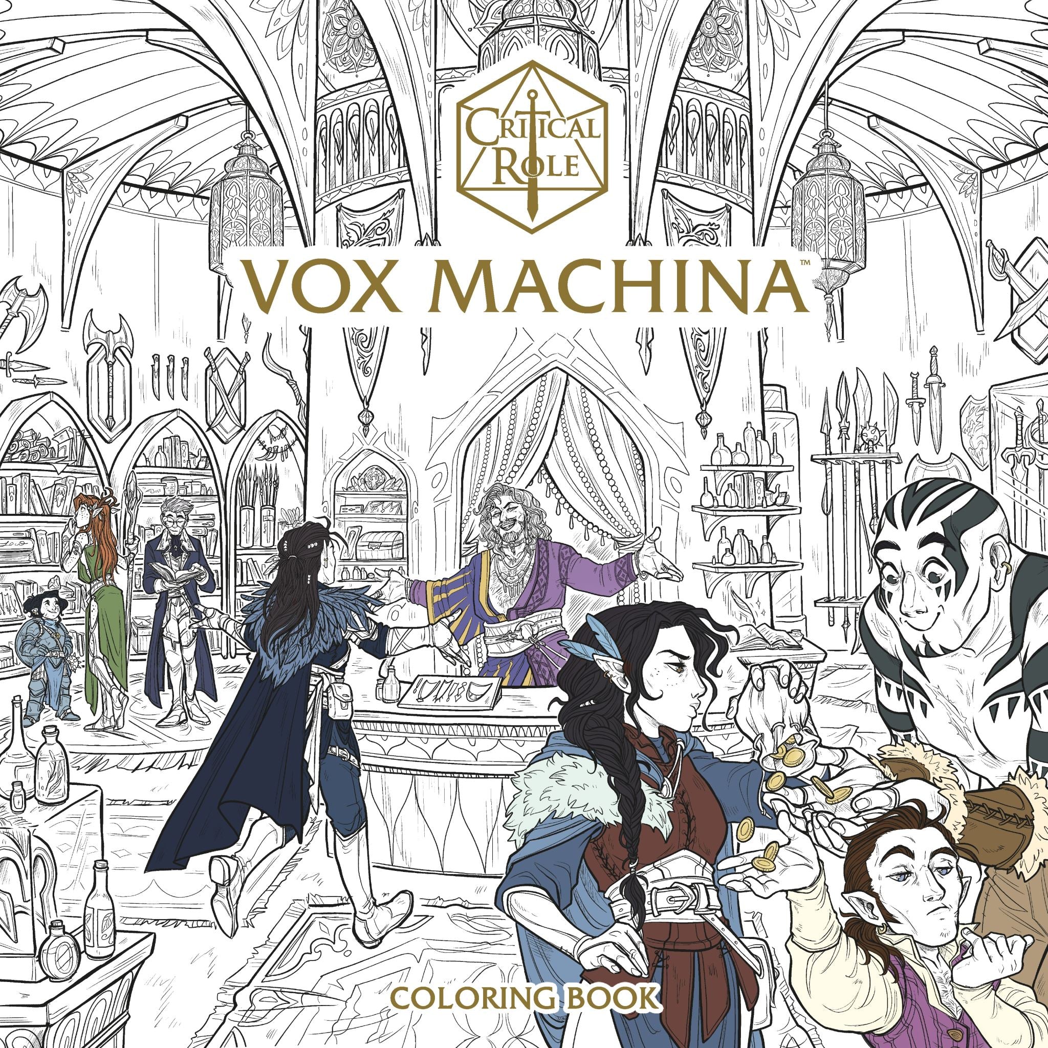 Critical Role Vox Machina Coloring Book