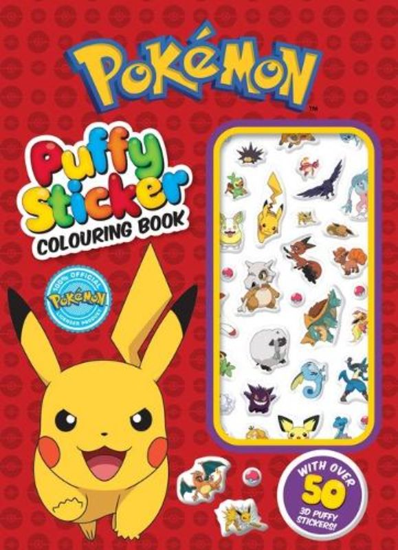 Pokemon: Puffy Sticker Colouring Book
						    (Paperback)