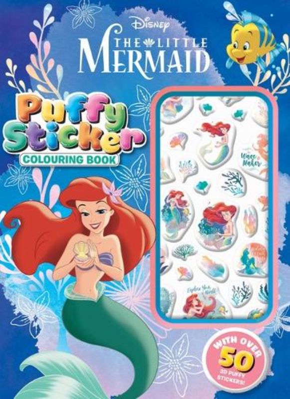 The Little Mermaid: Puffy Sticker Colouring Book (Disney)
						    (Paperback)