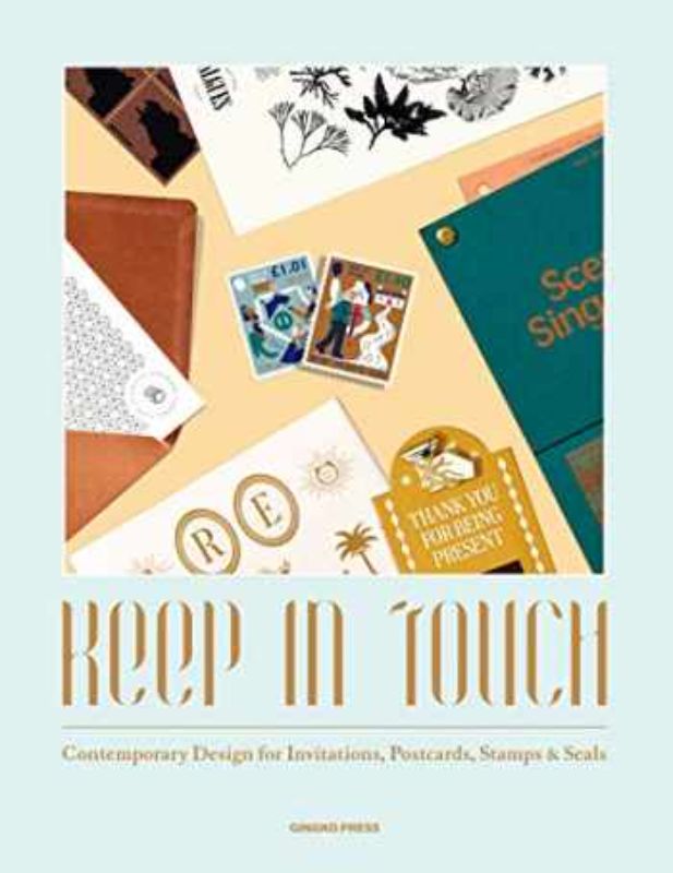 Keep in Touch - Contemporary Design for Invitations Postcards Stamps & Seals