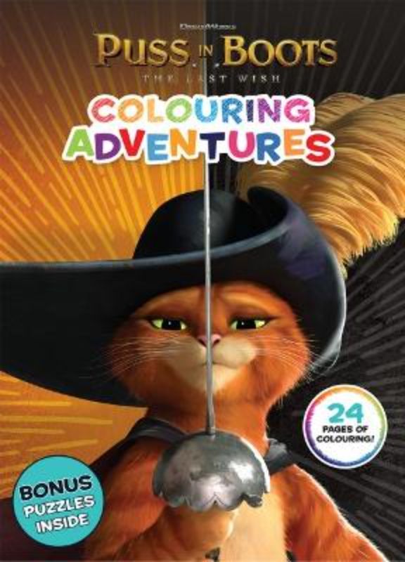 Puss in Boots the Last Wish: Colouring Adventures (Dreamworks)