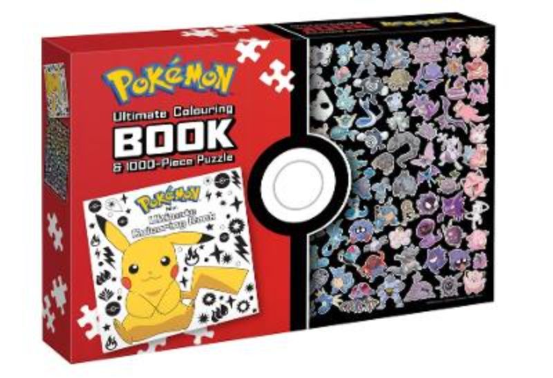 PokeMon: Adult Ultimate Colouring Book & 1000-Piece Puzzle