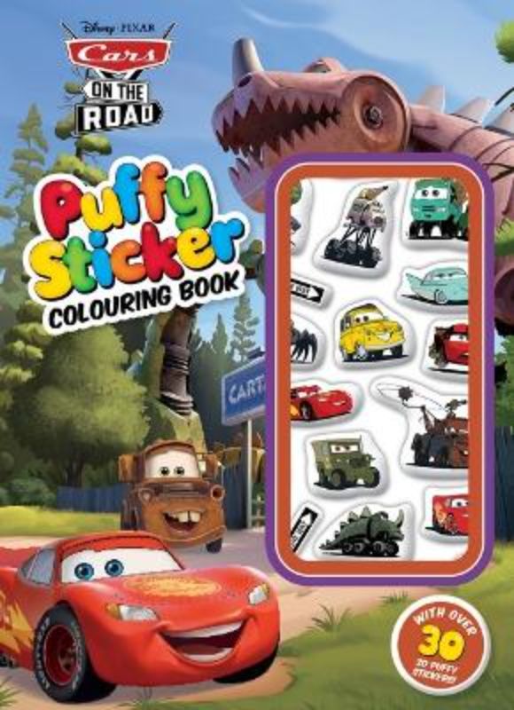 Cars on the Road: Puffy Sticker Colouring Book (Disney Pixar)